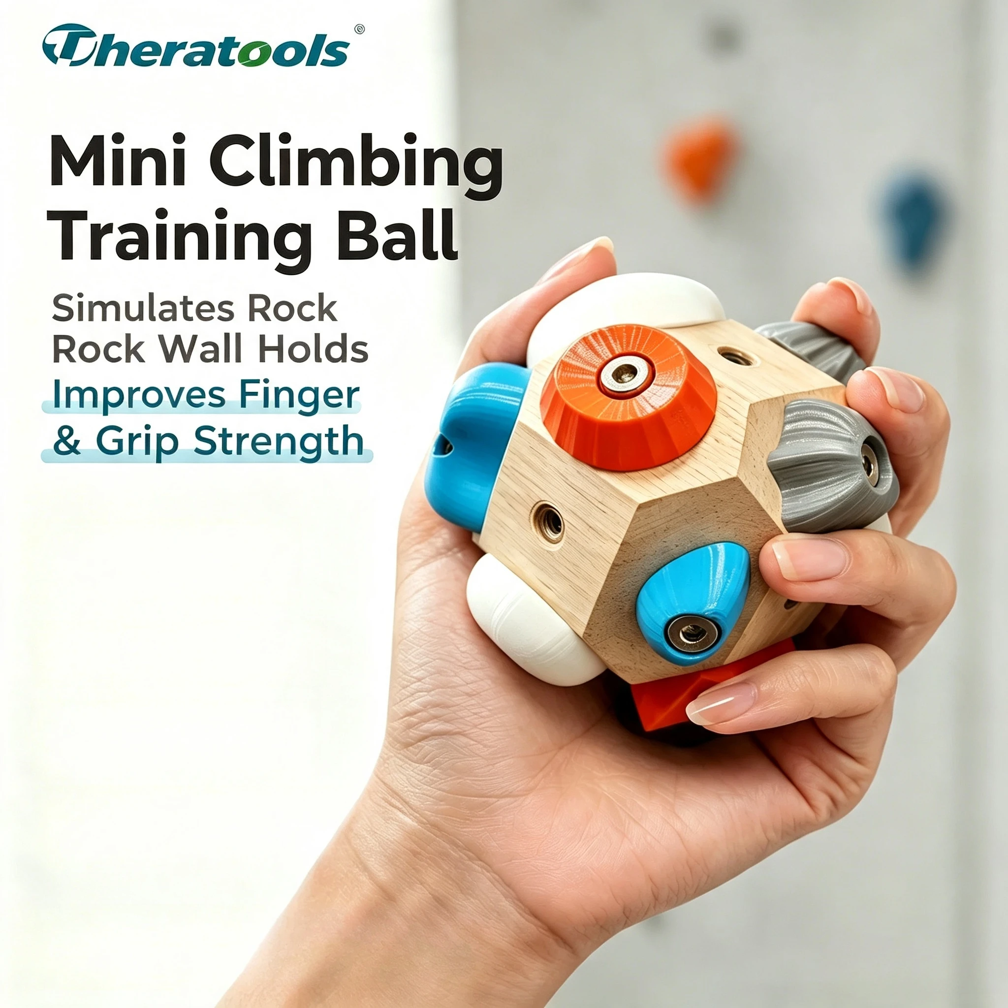 Climbing Training Block Protrusions 3D Rock Climbing Bouldering Strength Workout for Climbers Men Women Rock Climbing Beginners