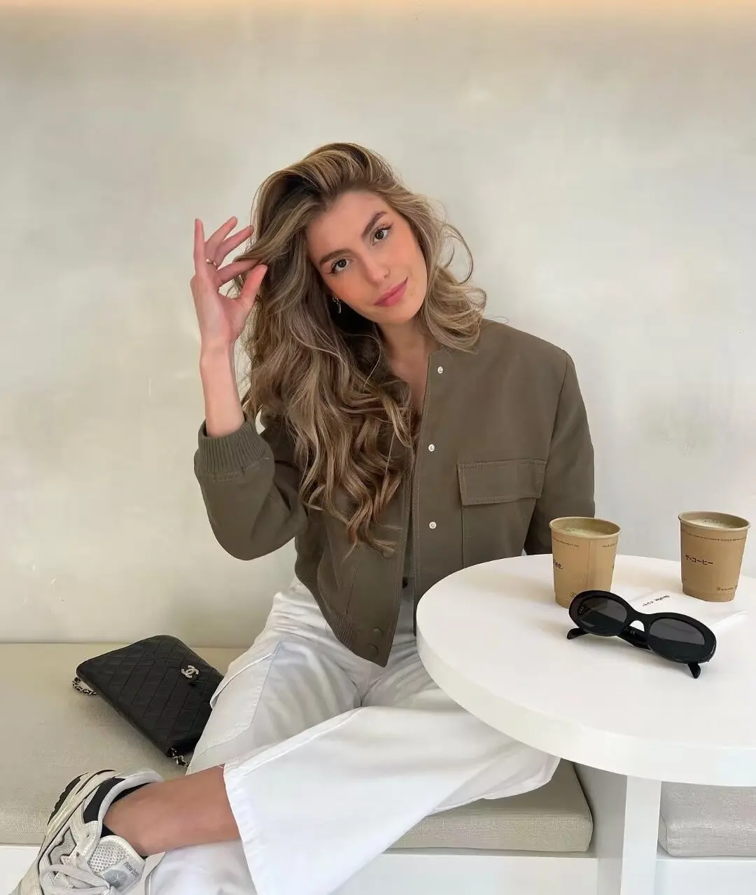 Women Fashion Jacket Solid Color Coat Autumn Winter Button Baseball Aviator Cropped Jackets For Women Long Sleeve Crop Outerwear