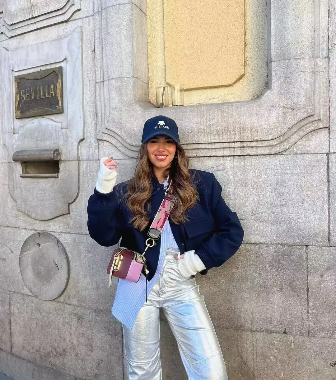 Women Fashion Jacket Solid Color Coat Autumn Winter Button Baseball Aviator Cropped Jackets For Women Long Sleeve Crop Outerwear