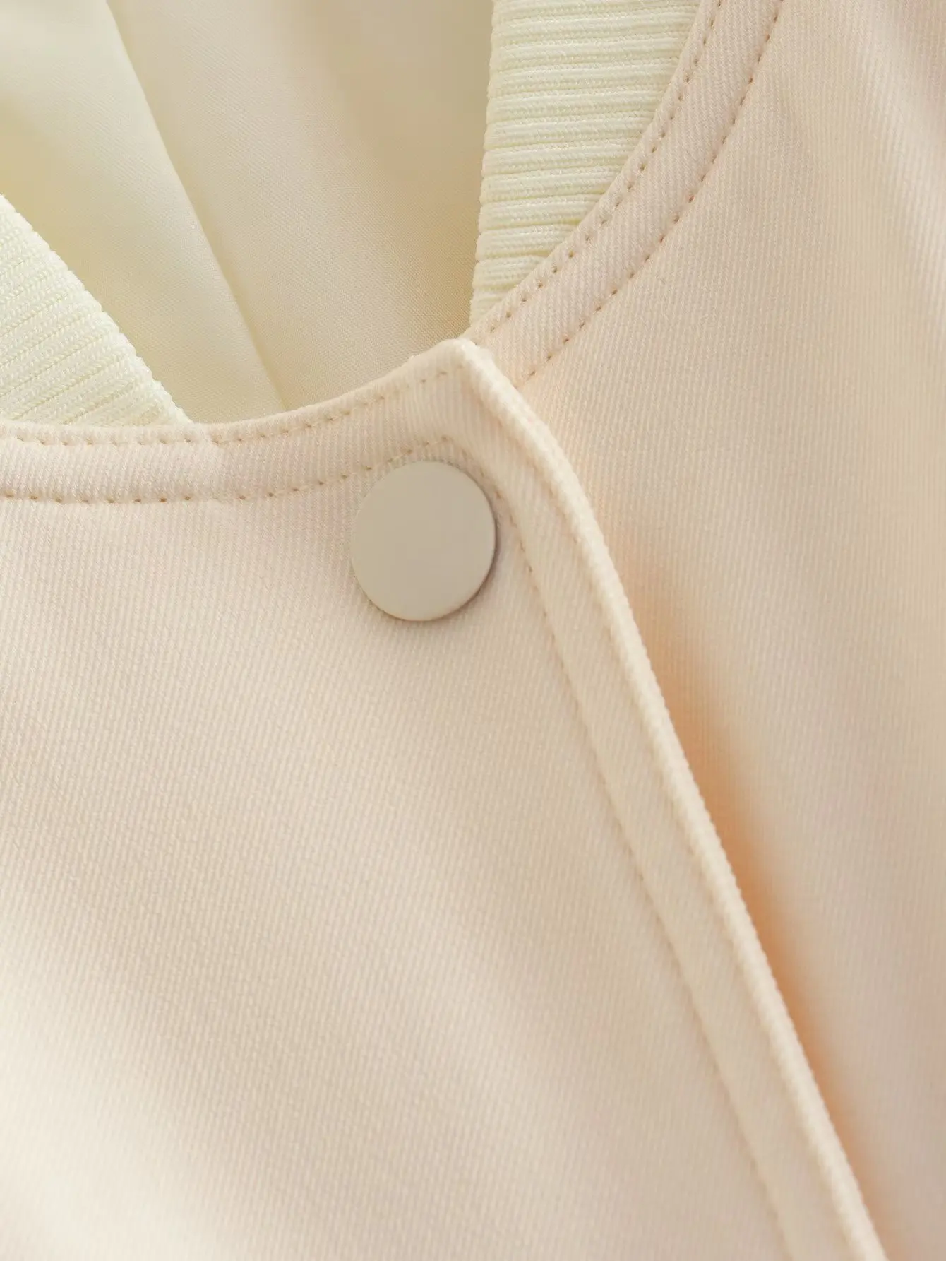 Women Fashion Jacket Solid Color Coat Autumn Winter Button Baseball Aviator Cropped Jackets For Women Long Sleeve Crop Outerwear