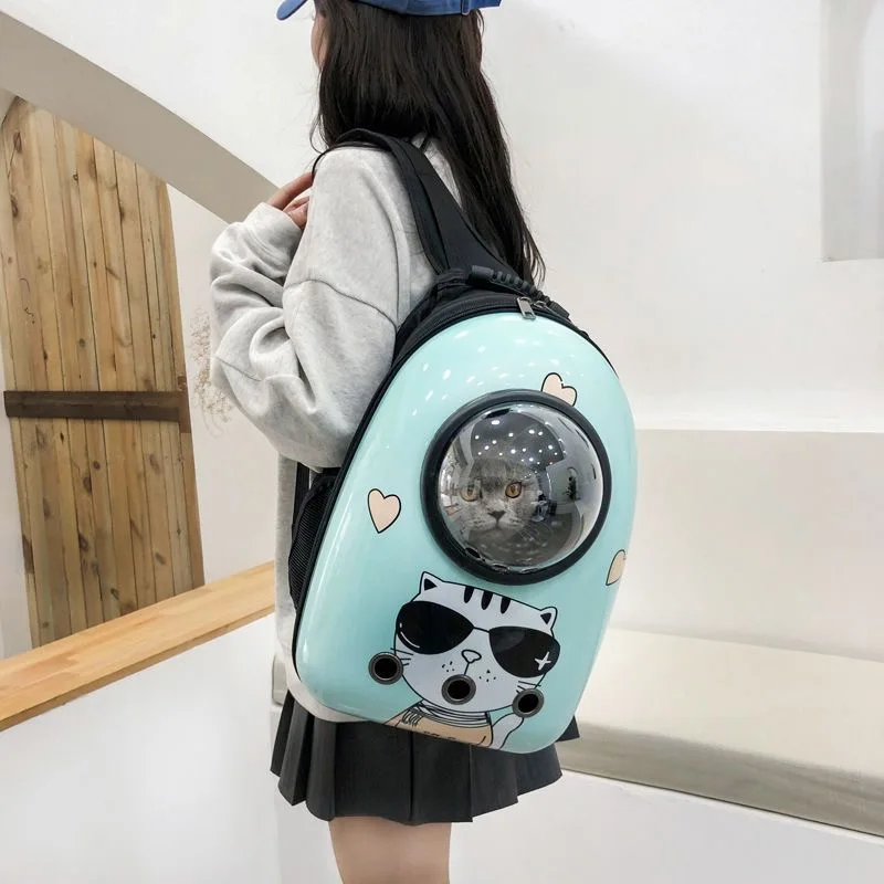 Outdoor Travel Puppy Cat Backpack Carrier Bag Breathable Pet Space Capsule Mascotas Supplies for Cats Goats Transporter Dla Kota