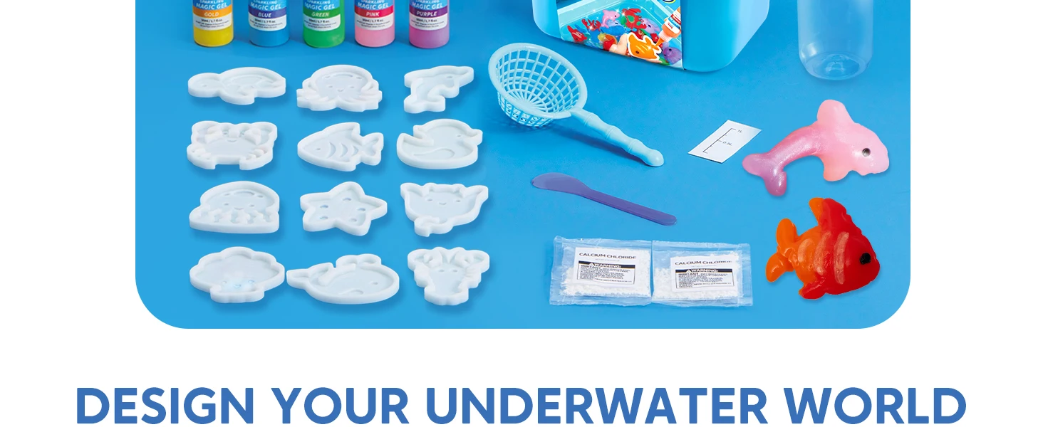JOYFY Water Gel Kit Magic Fairy Water Gel Toy Kit with 10 Gels Preserving Bottle for Kids Presents Party Favors Birthday Gifts