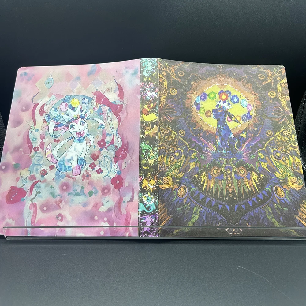 Anime PTCG Trading Card Album 240PCS Card Collection Book Portable Card Storage Folder Holder for TCG Game Cards Holiday Gifts