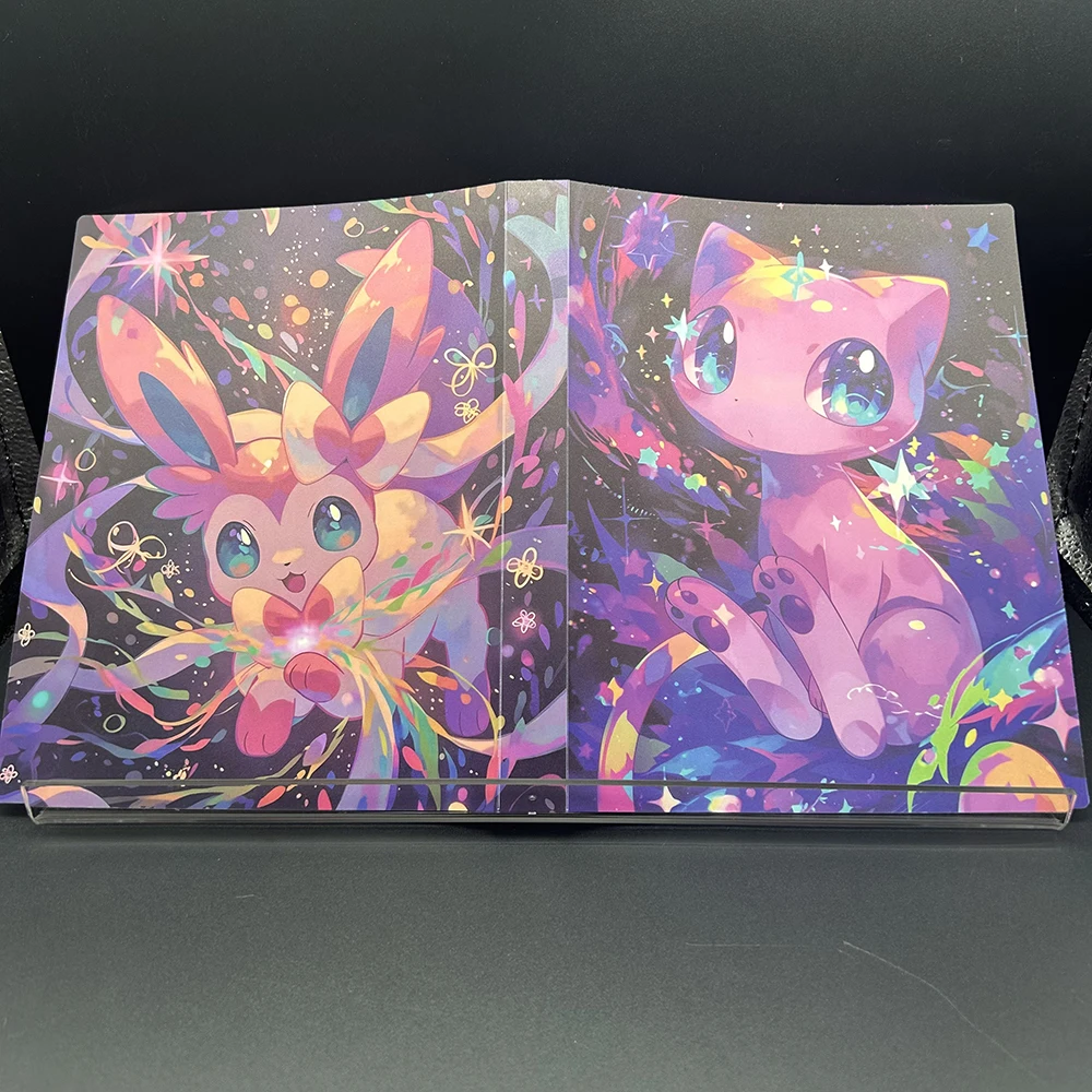 Anime PTCG Trading Card Album 240PCS Card Collection Book Portable Card Storage Folder Holder for TCG Game Cards Holiday Gifts