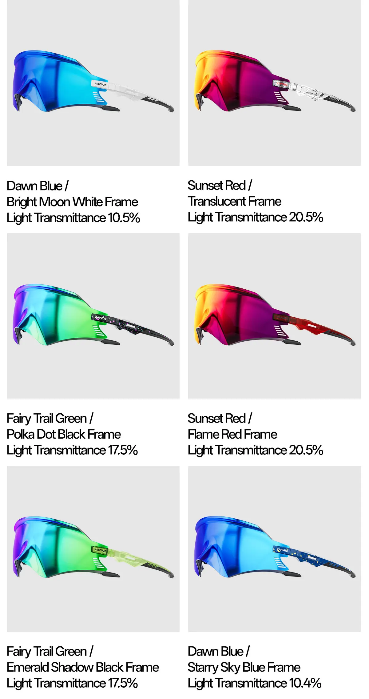 KAPVOE Outdoor Sports Hiking Women Bicycle Cycling UV400 Goggles Men Photochromic Cycling Sunglasses Road Driving Bike Glasses