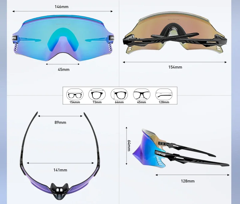 Kapvoe Cycling Glasses UV400 Men Bike Sunglasses Airbreathing MTB Eyewear Outdoor Sport Goggles Bike Glasses Oculos De Ciclismo
