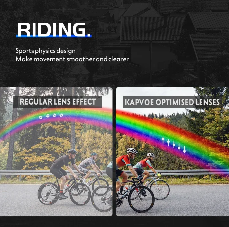 Kapvoe Cycling Glasses UV400 Men Bike Sunglasses Airbreathing MTB Eyewear Outdoor Sport Goggles Bike Glasses Oculos De Ciclismo