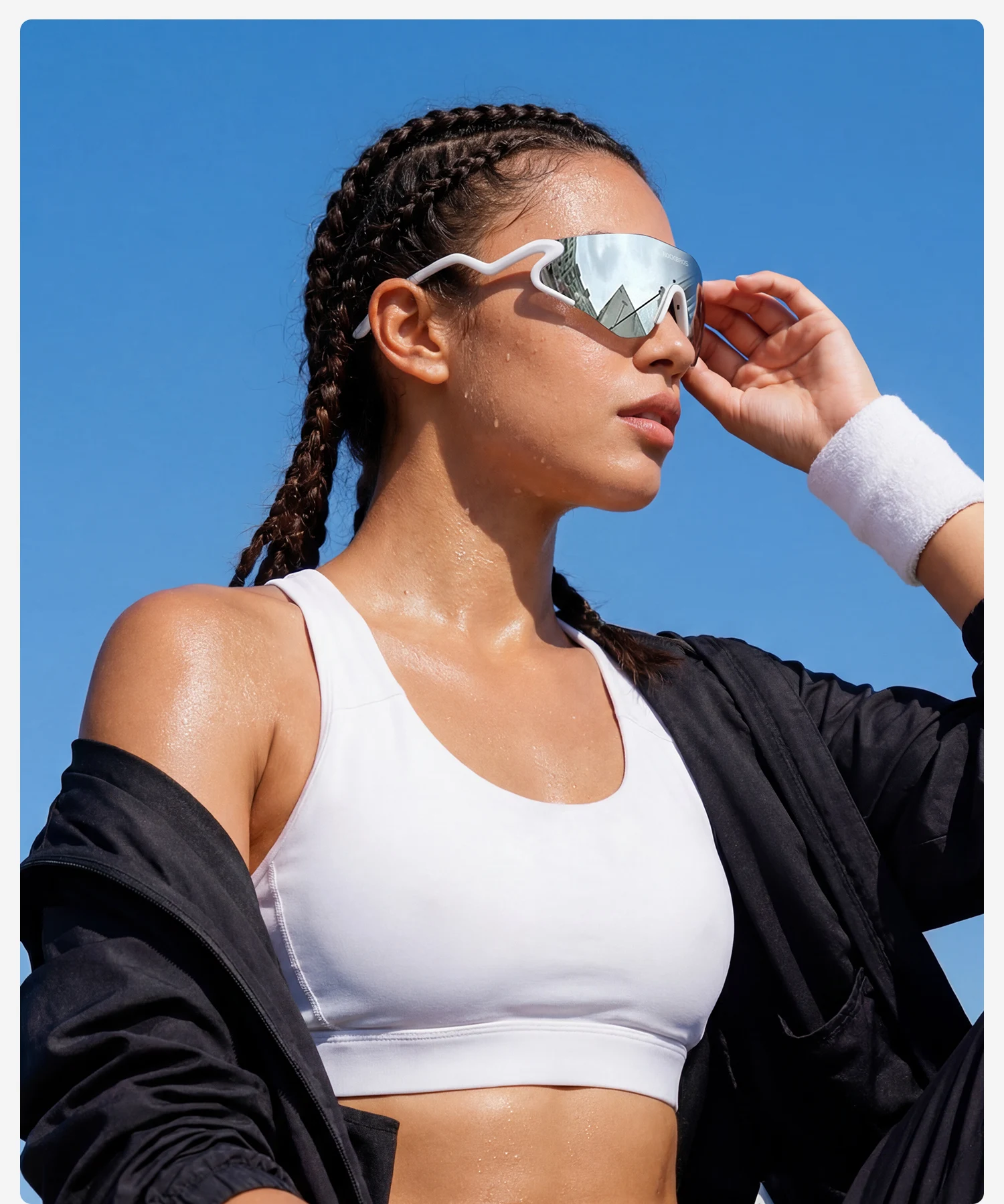 ROCKBROS Photochromic Cycling Glasses Windproof Dustproof UV400 Protection Glasses Cycling Outdoor Sports Sunglasses Unisex