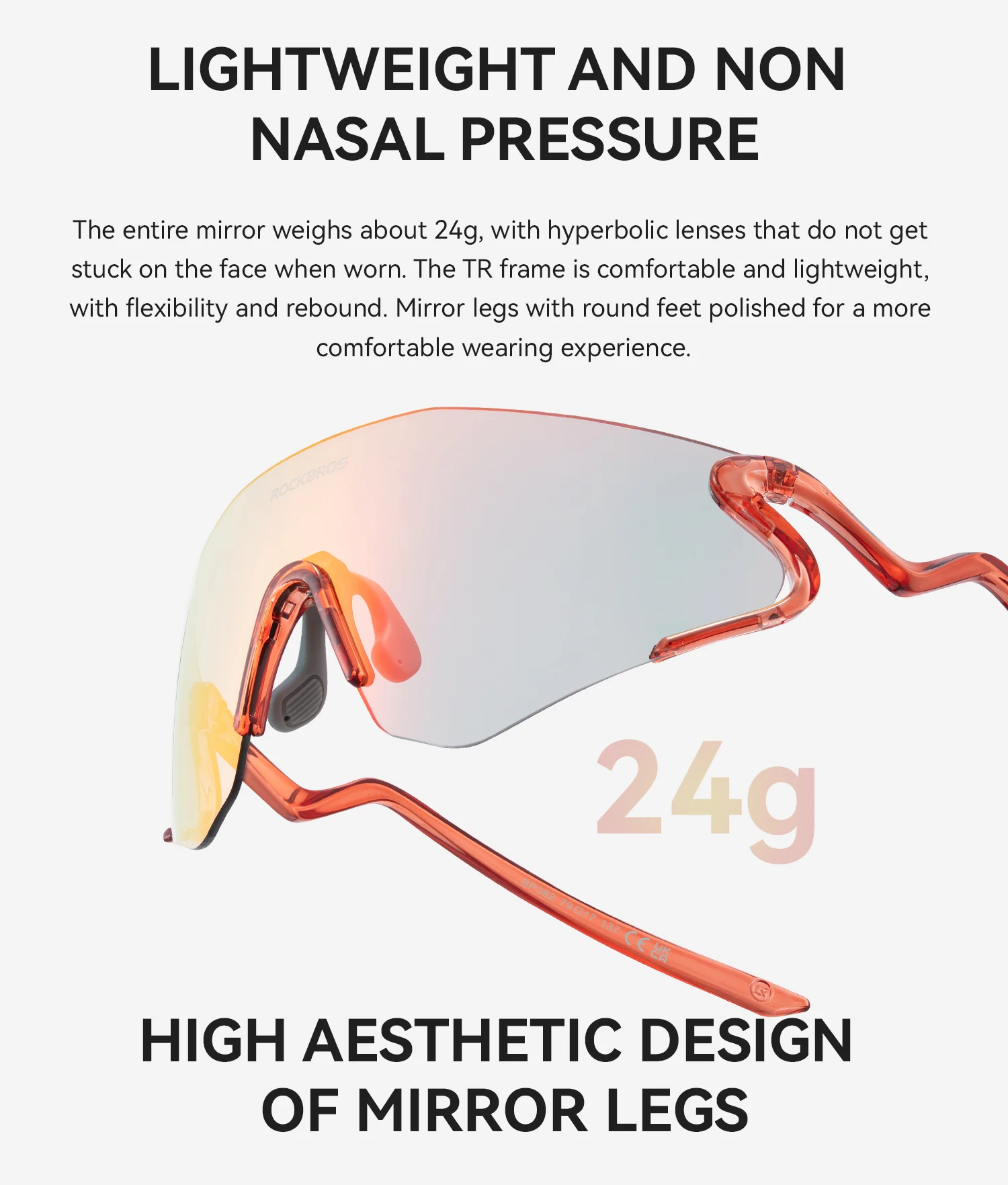 ROCKBROS Photochromic Cycling Glasses Windproof Dustproof UV400 Protection Glasses Cycling Outdoor Sports Sunglasses Unisex