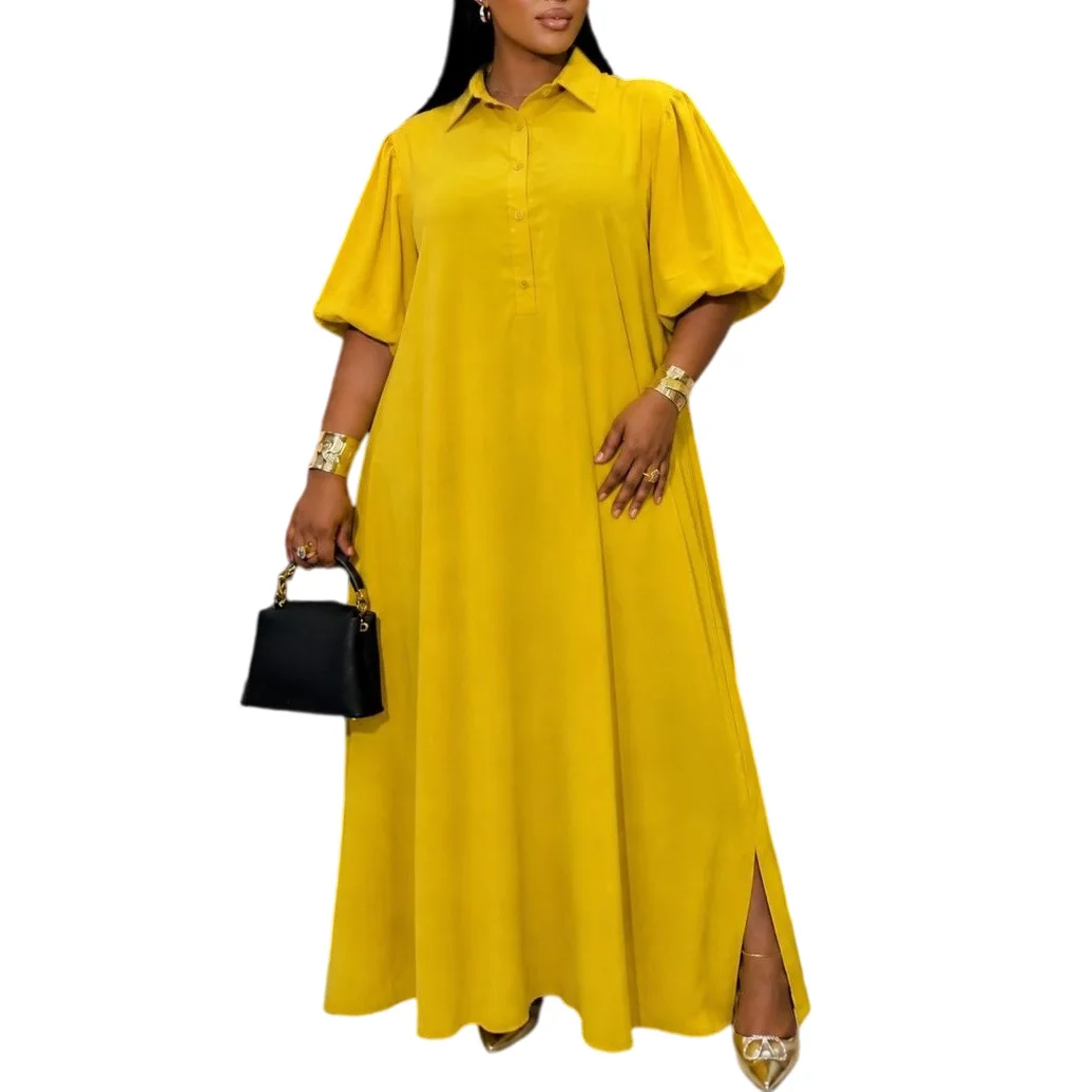 African Dress For Women Fashion Dashiki Pleated Vestidos Summer Autumn New Arrival Robe Elegant African Party Maxi Dress