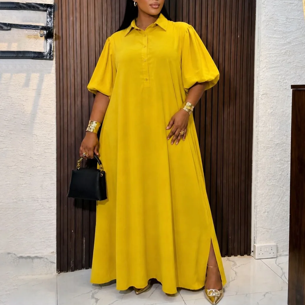 African Dress For Women Fashion Dashiki Pleated Vestidos Summer Autumn New Arrival Robe Elegant African Party Maxi Dress