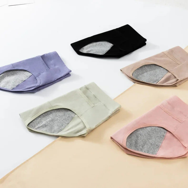 3PCS Cotton Menstrual Panties Leak Proof Breathable Cartoon cat Panties Woman Women Girls Physiological Pants Women's Intimates