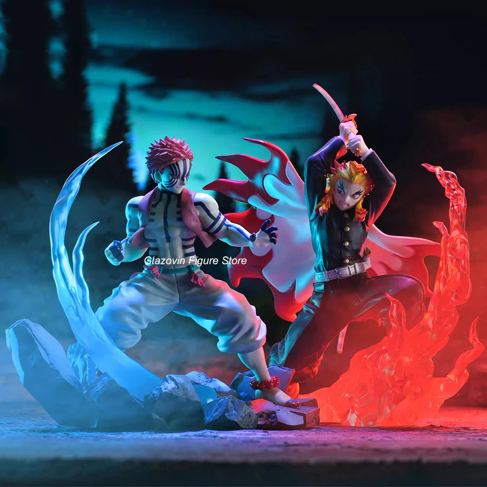 Original SEGA Demon Slayer 18cm Rengoku Shinjurou Akaza Action Figure Collectible Model Toys For Boy Glazovin Droppshiping