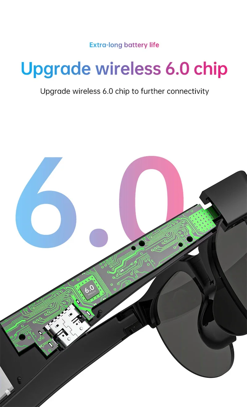 Lenovo 2026 New Smart Glasses AI Translation Bluetooth Conversation Recording Listening To Music Smart Sunglasses for Men Women