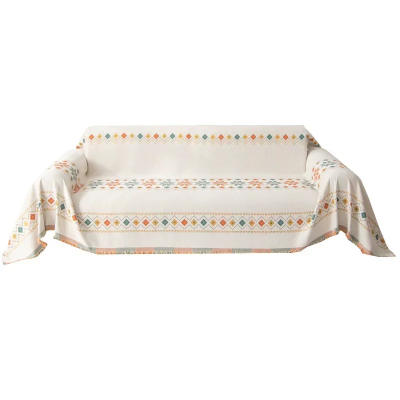 Bohemian Sofa Cover Cloth 2025 New All Seasons Universal Chenille Anti-cat Scratch Cushion Non-slip Full Cover Towel