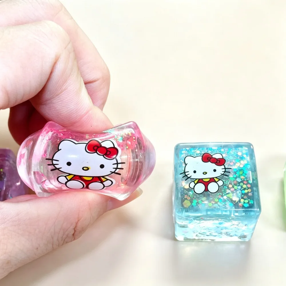 Needoh Maltose Ice Cube Square Fidget Toy 3cm, 4 Colors Sensory Toy Stress Anxiety Relief Educational Squeeze Toy for Kids