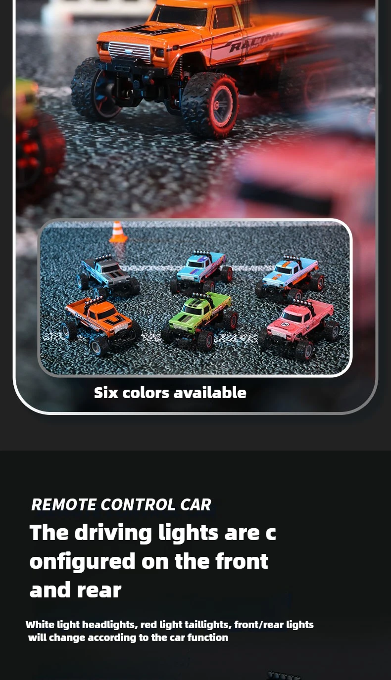 Mini RC Car 1:64 Remote Control Drift Car Mini High-Speed Off-road Climbing Racing Cars Children's Toys Adult Gifts In Stock