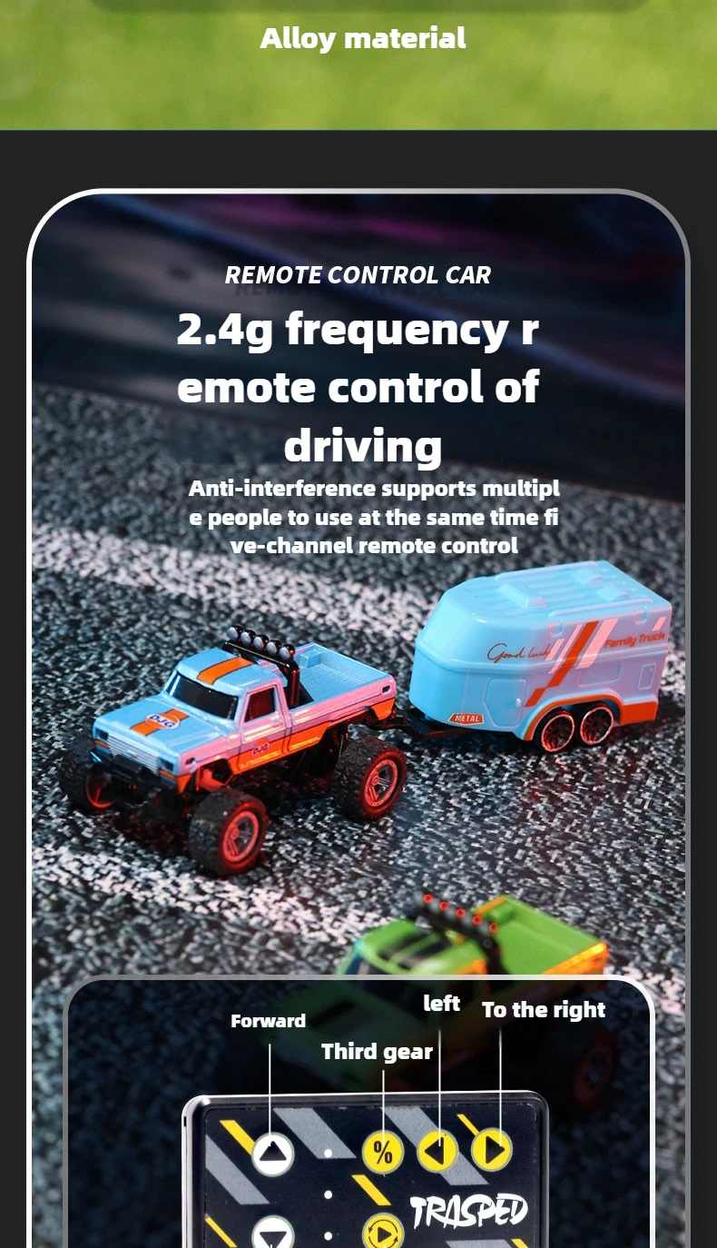 Mini RC Car 1:64 Remote Control Drift Car Mini High-Speed Off-road Climbing Racing Cars Children's Toys Adult Gifts In Stock