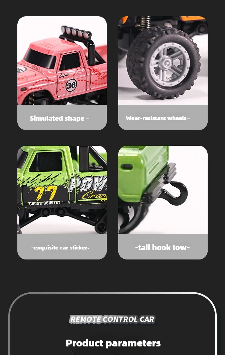 Mini RC Car 1:64 Remote Control Drift Car Mini High-Speed Off-road Climbing Racing Cars Children's Toys Adult Gifts In Stock