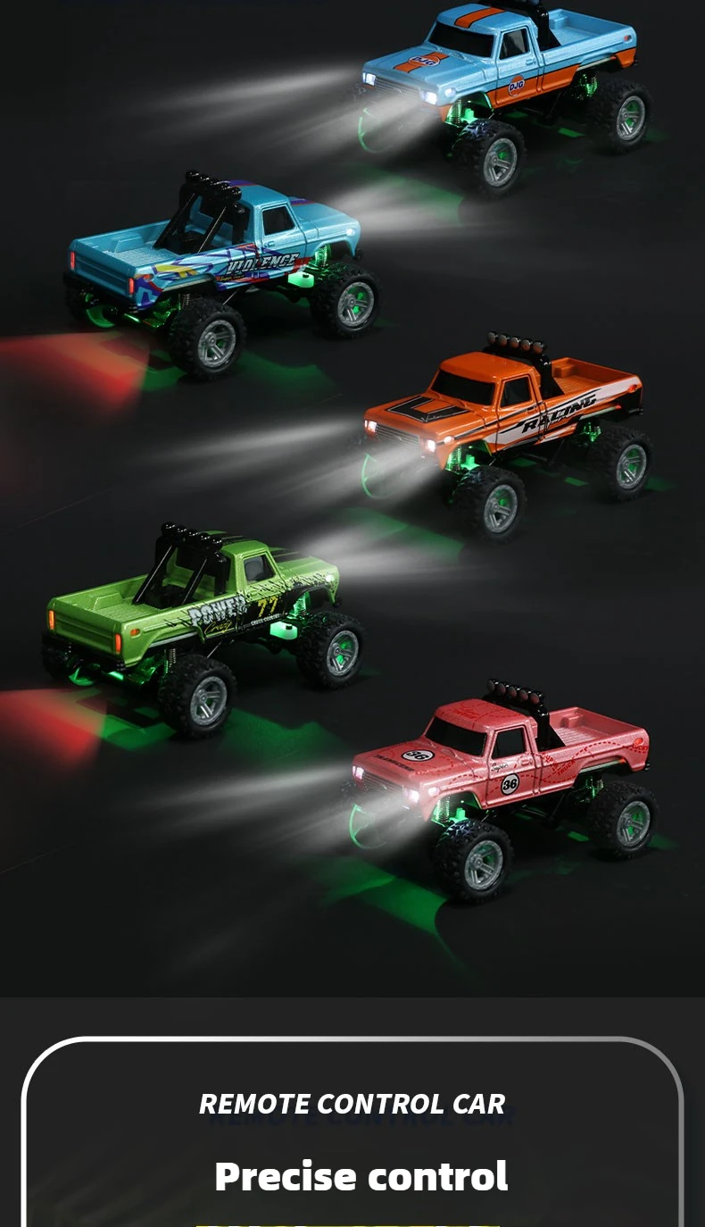 Mini RC Car 1:64 Remote Control Drift Car Mini High-Speed Off-road Climbing Racing Cars Children's Toys Adult Gifts In Stock