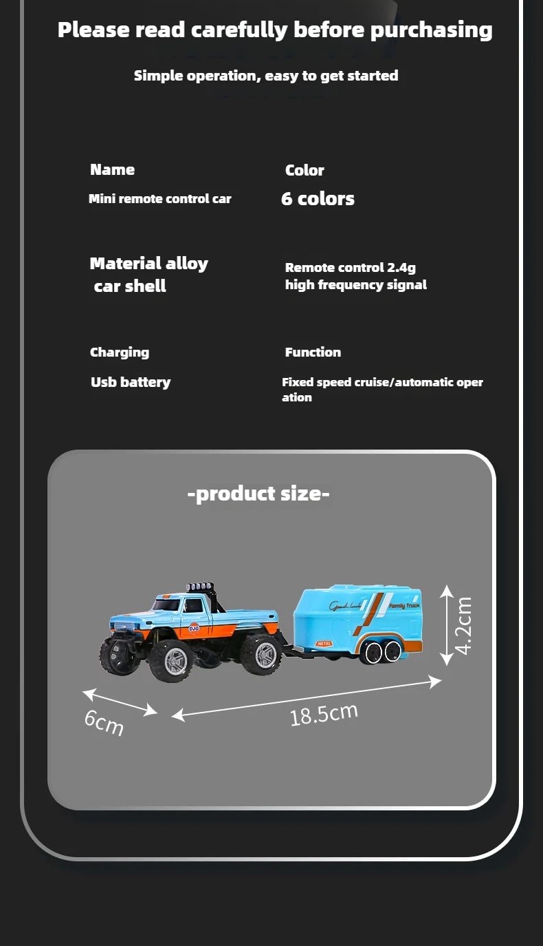 Mini RC Car 1:64 Remote Control Drift Car Mini High-Speed Off-road Climbing Racing Cars Children's Toys Adult Gifts In Stock