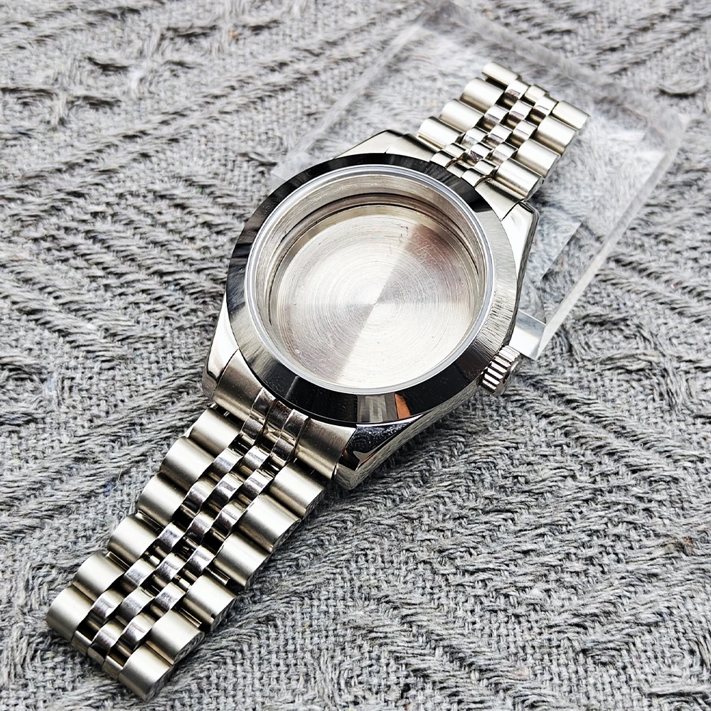 36/39/41mm NH35 36 38 Movement 904L Stainless Steel Constant Motion Case Watch Assembly Replacement Parts Oyster Strap
