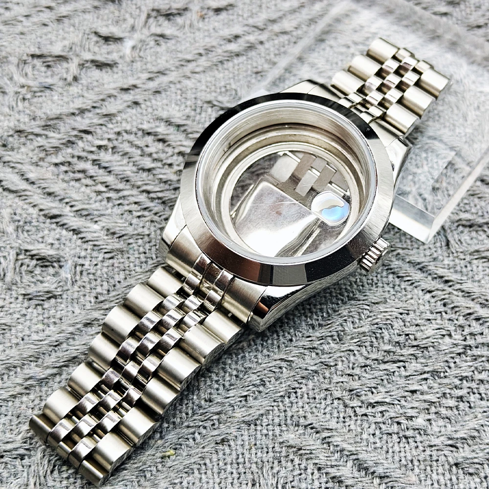 36/39/41mm NH35 36 38 Movement 904L Stainless Steel Constant Motion Case Watch Assembly Replacement Parts Oyster Strap