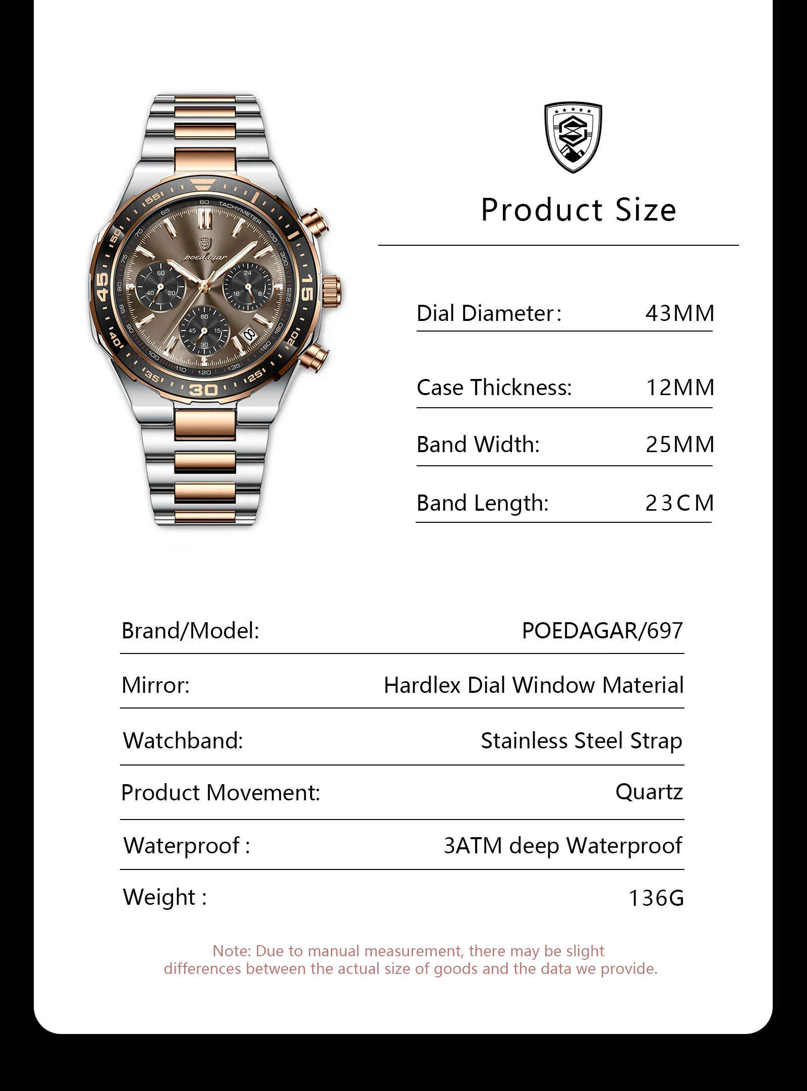 POEDAGAR Luxury Fashion Men Watch Waterproof Luminous Quartz Sports Man Clock Date Chronograph Business Men's Watches Male Reloj