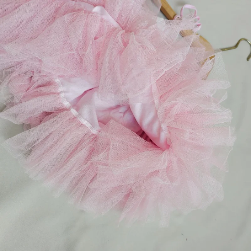 Toddler Girls Lace Tutu Dress for Kids Lovely Layers Ruffles Vestidos Fashion Baby Birthday Party Gown Boutique Wear