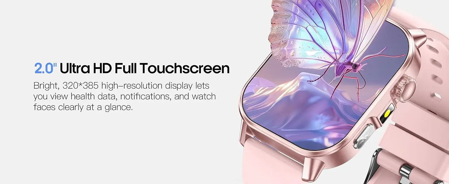 2026 Original Women Health Accurate Diagnosis Smart Watch ECG+HRV BP Blood Oxygen Uric Acid Heart Rate Bluetooth Call Smartwatch
