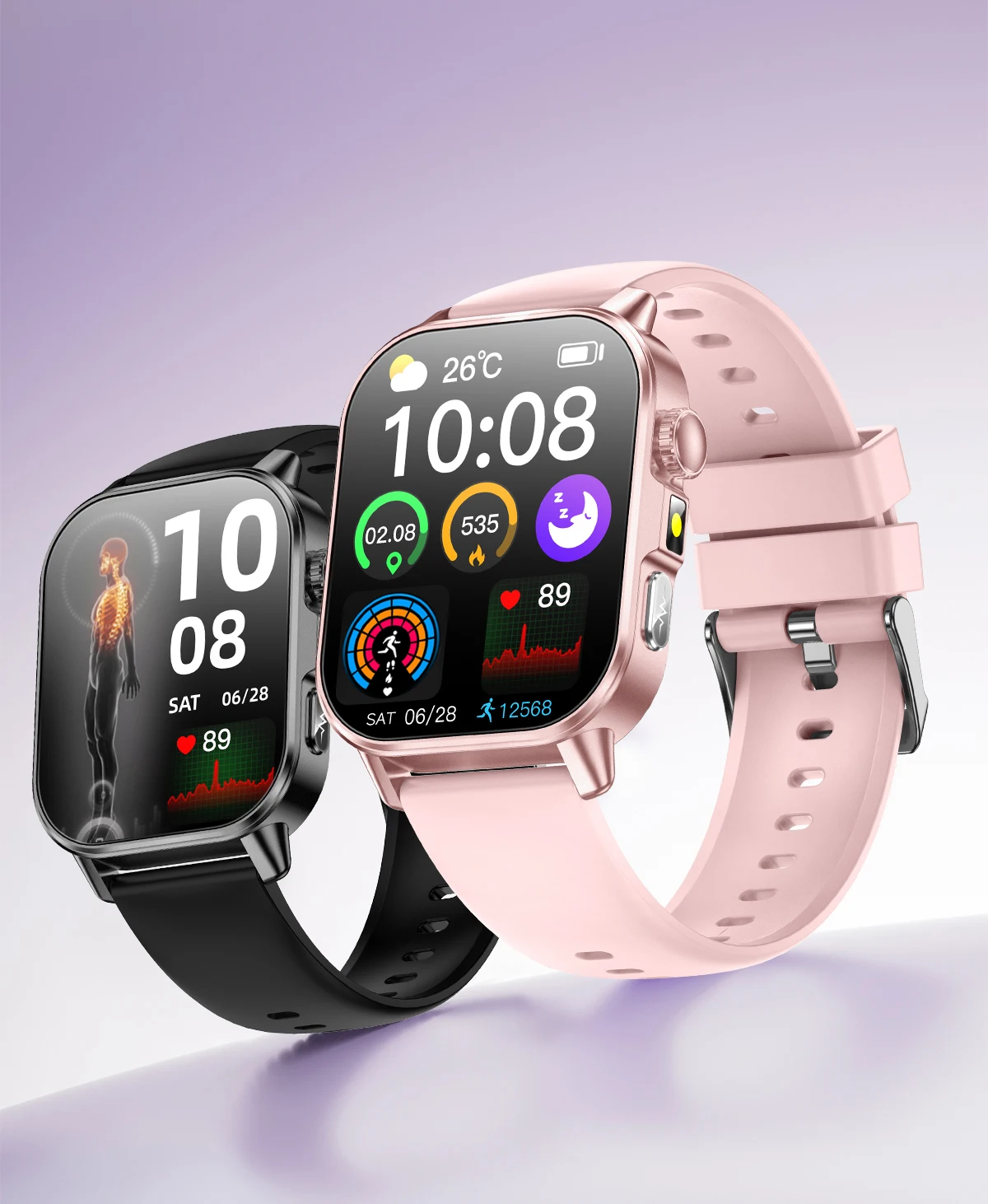 2026 Original Women Health Accurate Diagnosis Smart Watch ECG+HRV BP Blood Oxygen Uric Acid Heart Rate Bluetooth Call Smartwatch