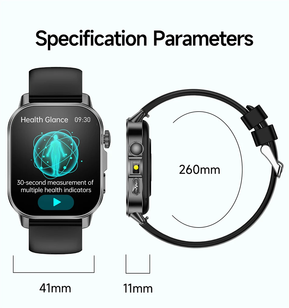 2026 Original Women Health Accurate Diagnosis Smart Watch ECG+HRV BP Blood Oxygen Uric Acid Heart Rate Bluetooth Call Smartwatch
