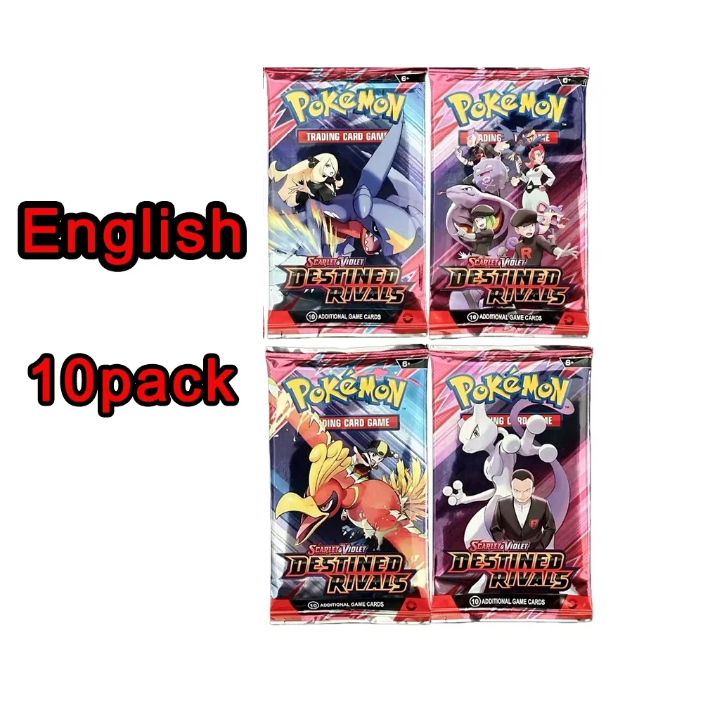 ** 360Pcs EnglishPokémonCards SunMoon Destined PSrismatic Evolutions Scarlet Violet 151 PALDEAN Booster Battle Transaction Card
