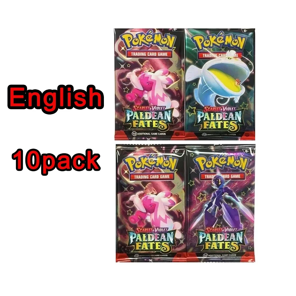 ** 360Pcs EnglishPokémonCards SunMoon Destined PSrismatic Evolutions Scarlet Violet 151 PALDEAN Booster Battle Transaction Card