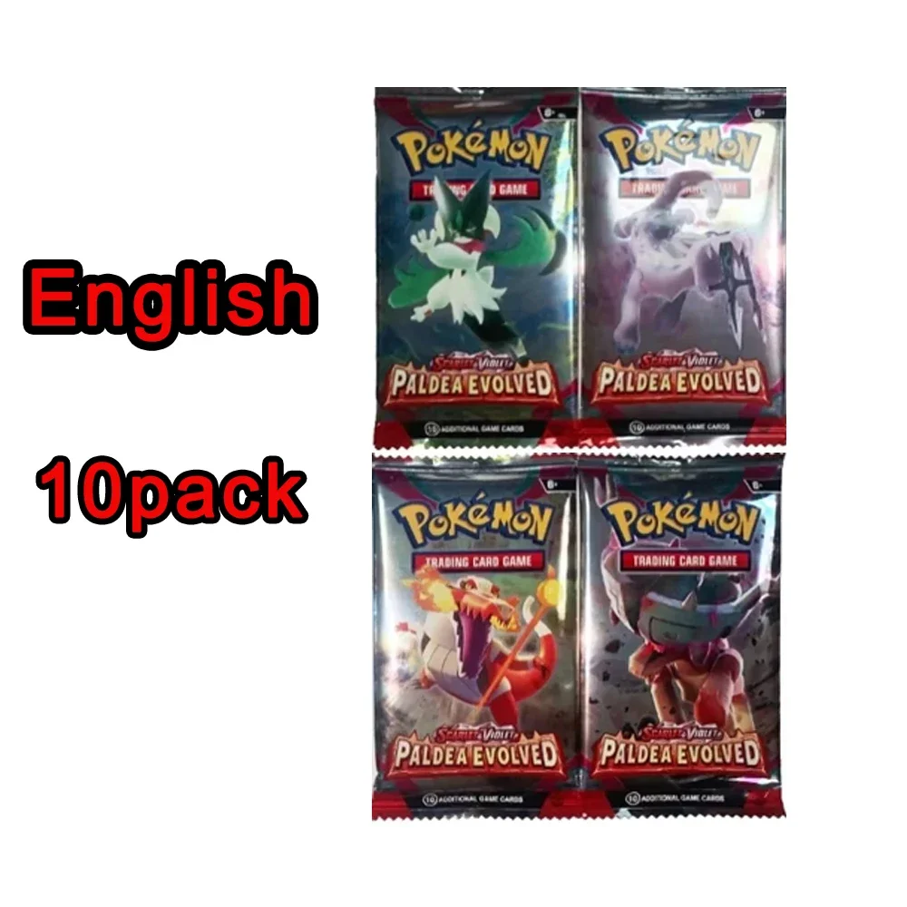 ** 360Pcs EnglishPokémonCards SunMoon Destined PSrismatic Evolutions Scarlet Violet 151 PALDEAN Booster Battle Transaction Card