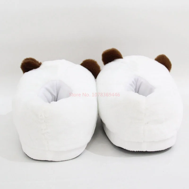 Kawaii Panda Bubu And Yier Plush Slippers Cartoon Panda Indoor Couple'S Warm Cotton Slippers Autumn And Winter Gift