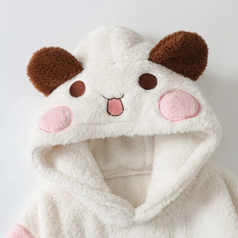 Kawaii Panda Bubu And Yier Pajamas Autumn And Winter Pajamas Cartoon Panda Bubu And Dudu Coral Fleece Pajamas Lovers Pajamas