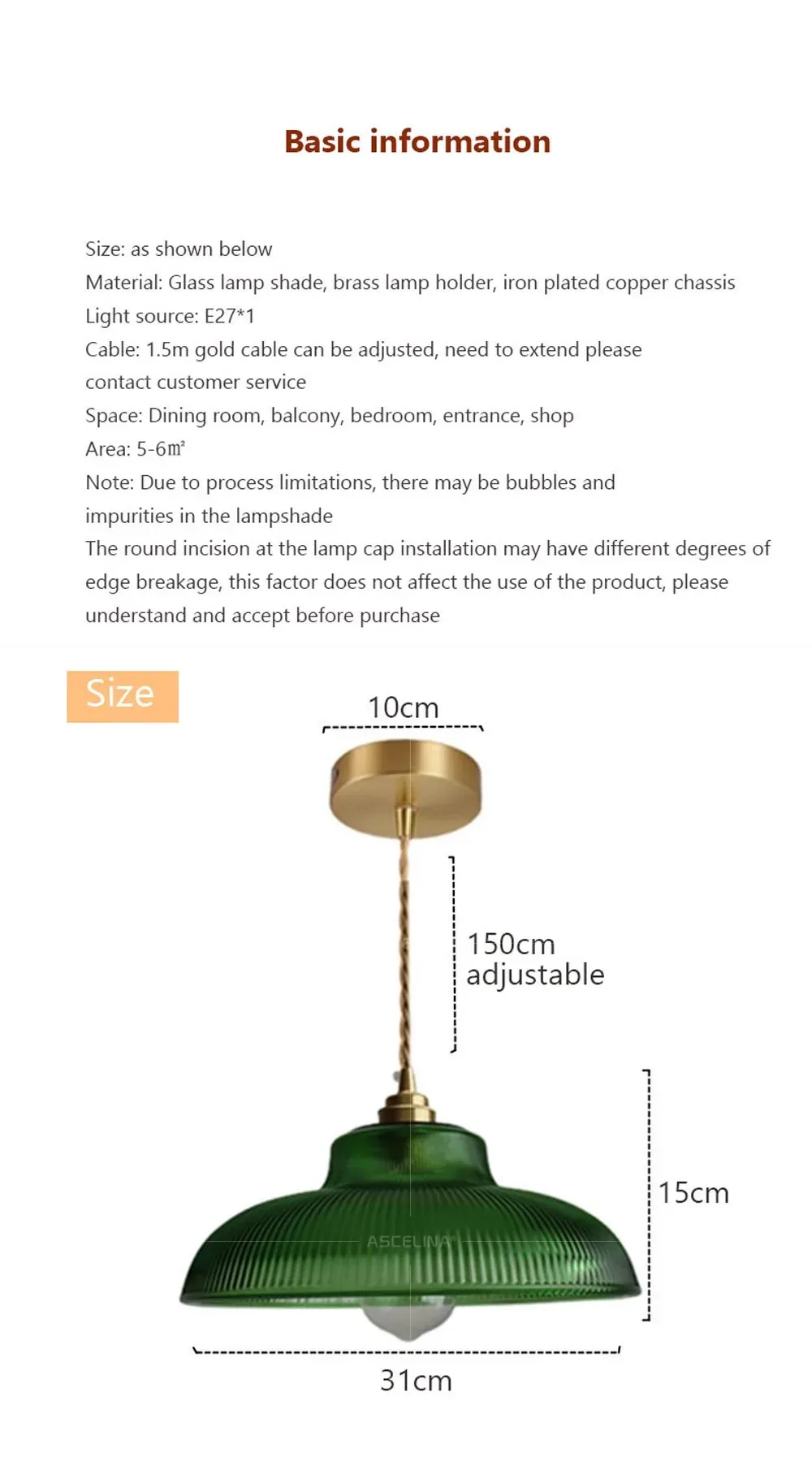 Nordic Glass Pendant Light Green Hanging Lamp Living Room Luminaire Hall Bedroom Dining Table Indoor Fixtures Lustre LED Decor