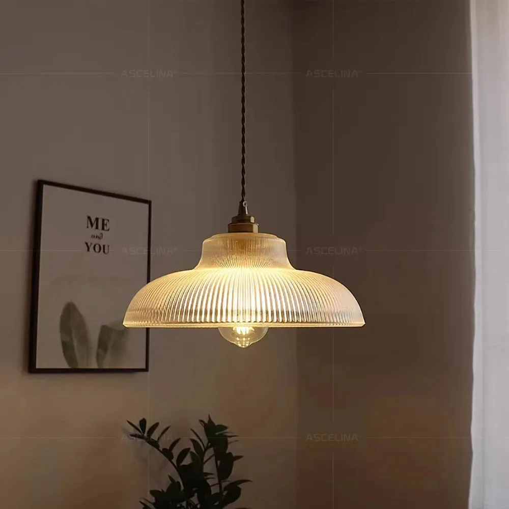 Nordic Glass Pendant Light Green Hanging Lamp Living Room Luminaire Hall Bedroom Dining Table Indoor Fixtures Lustre LED Decor