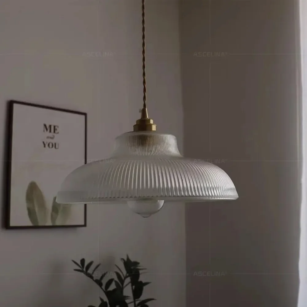 Nordic Glass Pendant Light Green Hanging Lamp Living Room Luminaire Hall Bedroom Dining Table Indoor Fixtures Lustre LED Decor