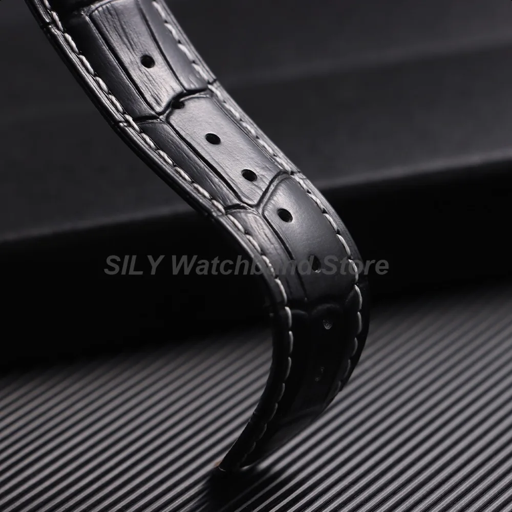 Soft Leather Watchband Replacement Wrist Belt Straps 12/13/14/15/16/17/18/19/20/21/22/23/24mm Butterfly Clasp Universal Bracelet