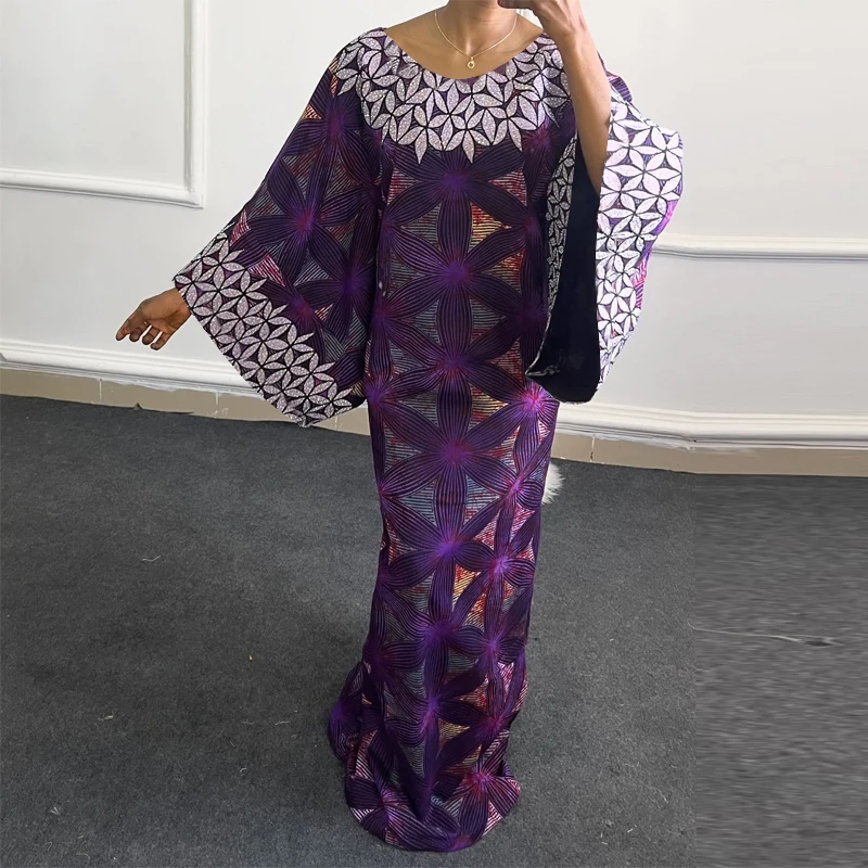 Plus Size 5XL VONDA Women Bohemian Printing Maxi Dress 2025 Vintage Sundress Casual 3/4 Sleeve Party Robe Loose O-Neck Vestidos
