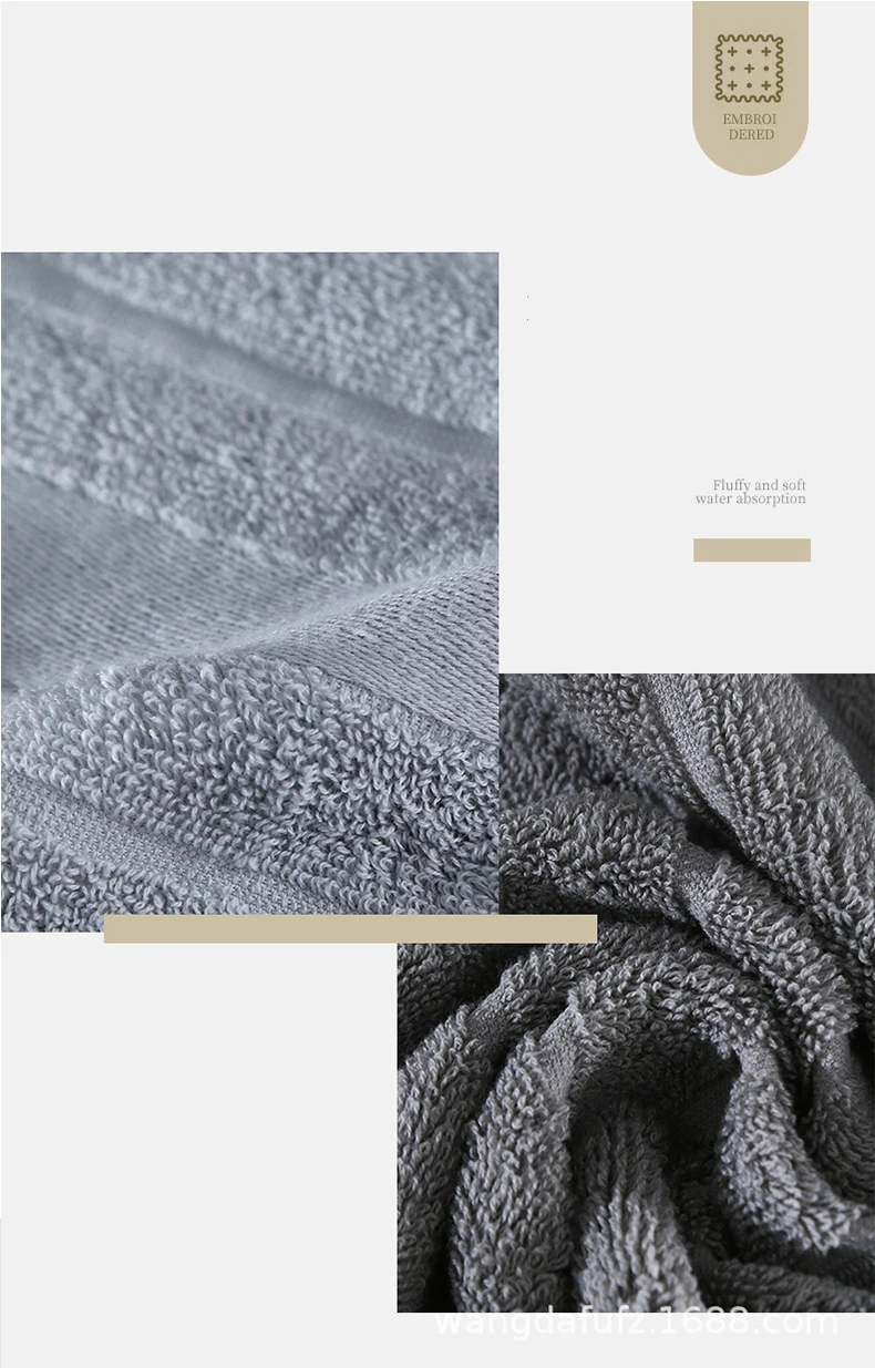 Pure Cotton Bath Towel Set for Adults 70x140 Hand Towel 34x76 High Quality Beach Fashion Hotel Water Absorbent Soft White Towel