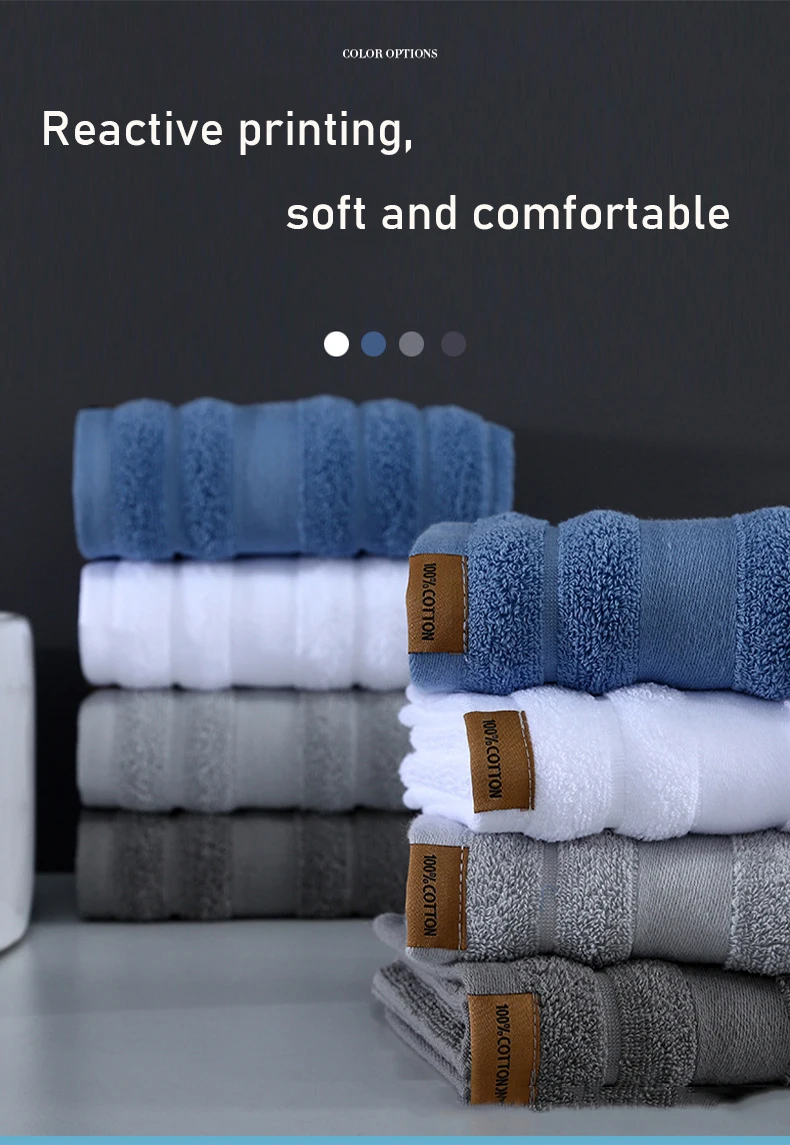 Pure Cotton Bath Towel Set for Adults 70x140 Hand Towel 34x76 High Quality Beach Fashion Hotel Water Absorbent Soft White Towel