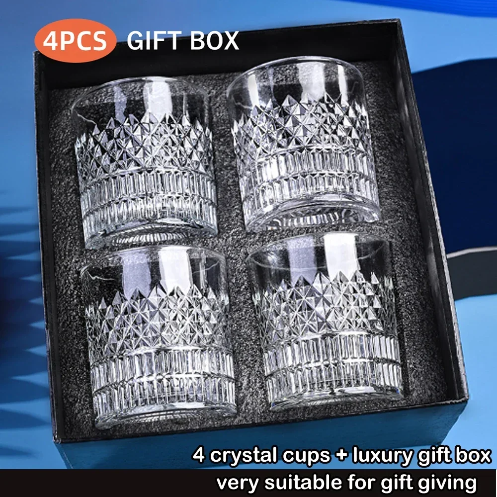 European Style Glass Cup, Household Transparent Foreign Wine Cup, Whiskey Glass, Creative Beer Glass, Liquor Set