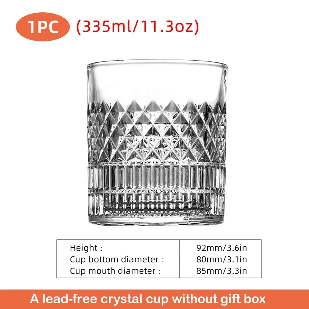 European Style Glass Cup, Household Transparent Foreign Wine Cup, Whiskey Glass, Creative Beer Glass, Liquor Set
