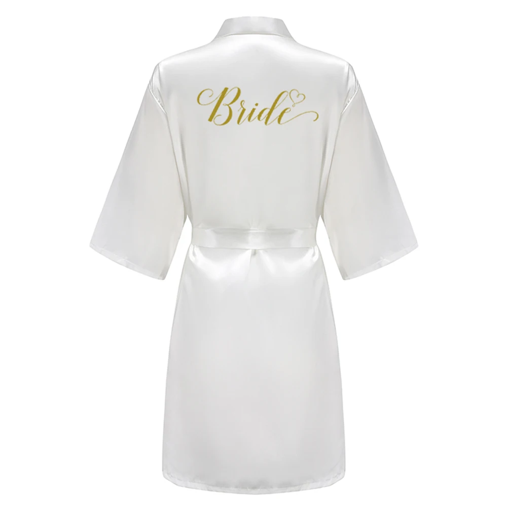 Burgundy Women Bathrobe Gold Letter Bride Bridesmaid Mother Maid of Honor Get Ready Bridal Party Robes Gifts Dressing Gown