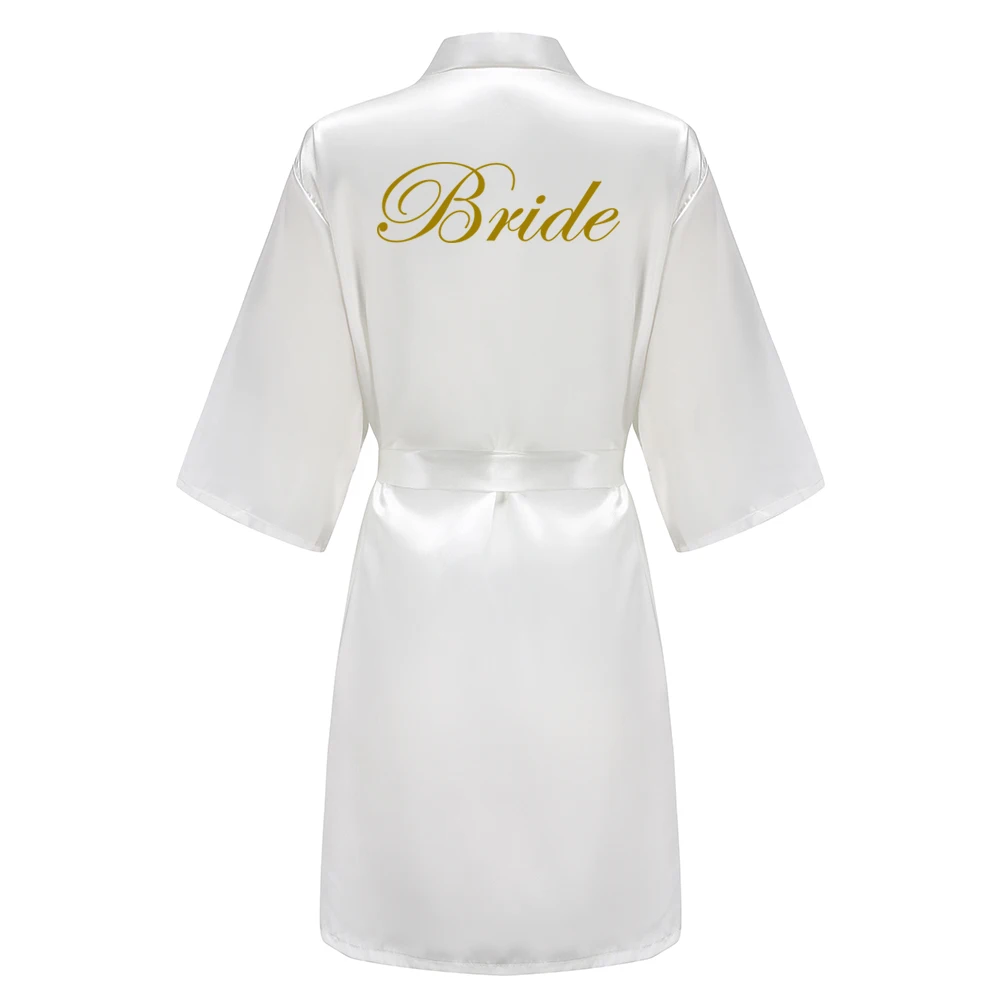 Burgundy Women Bathrobe Gold Letter Bride Bridesmaid Mother Maid of Honor Get Ready Bridal Party Robes Gifts Dressing Gown