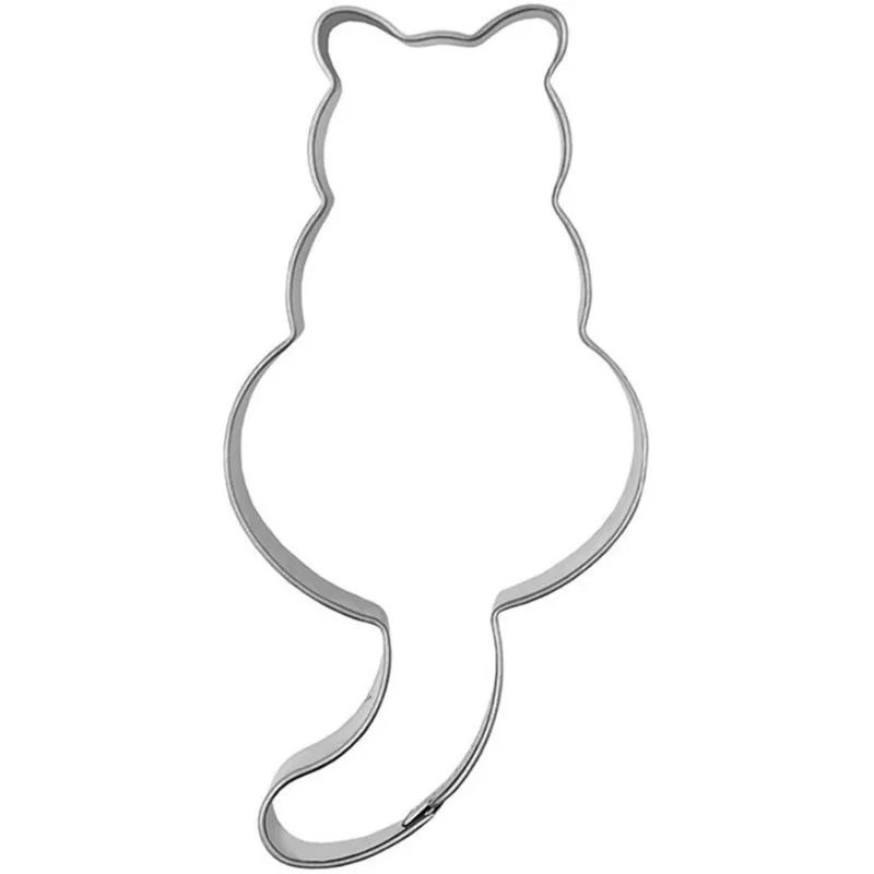 1 Piece Kitchen Cookie Cutter Cat Shaped Aluminium Mold Sugarcraft Cake Cookies Pastry Baking Cutter Mould Cake Decorating Tools