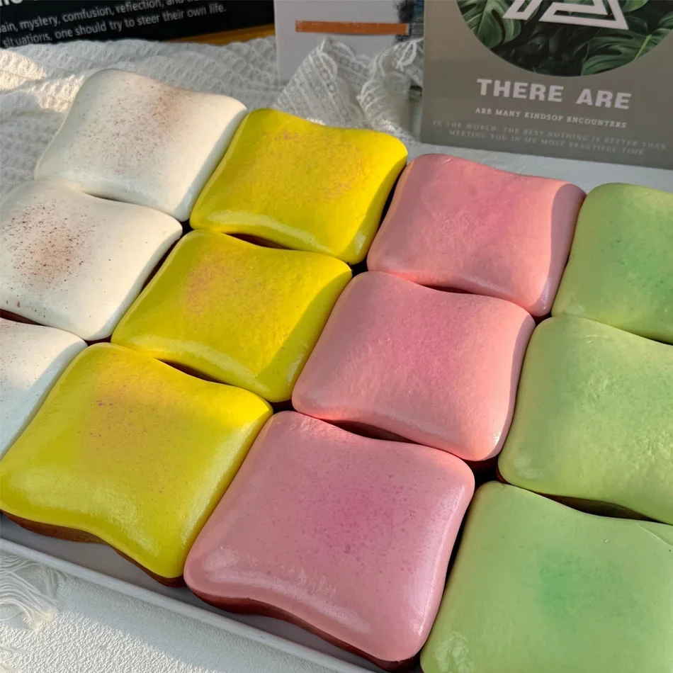 Squishy Toys Collection, Slow Rising Soft Squeeze Fidget Sensory Toys, Simulation Food Series Including Dumpling Squishy, Butter